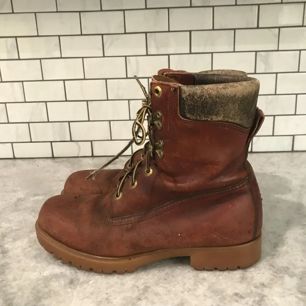 Herman Survivors Work Boots Mens Size 9 Brown Waterproof Insulated Leather